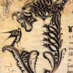 Postal Mosteiro Santa Cruz Coimbra – Livro 4 (Letra I) com pássaro