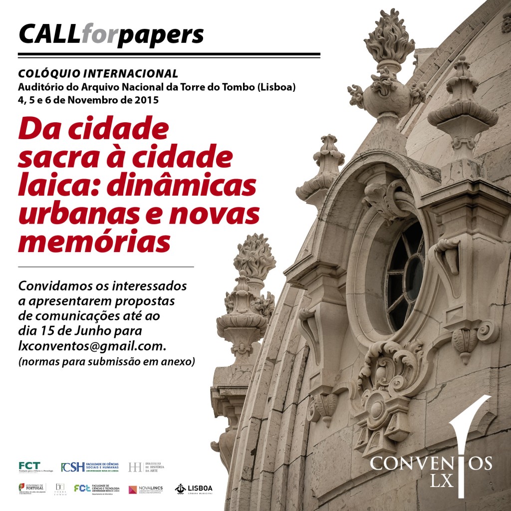 Colóquio internacional: Da cidade sacra à cidade laica – Call for papers