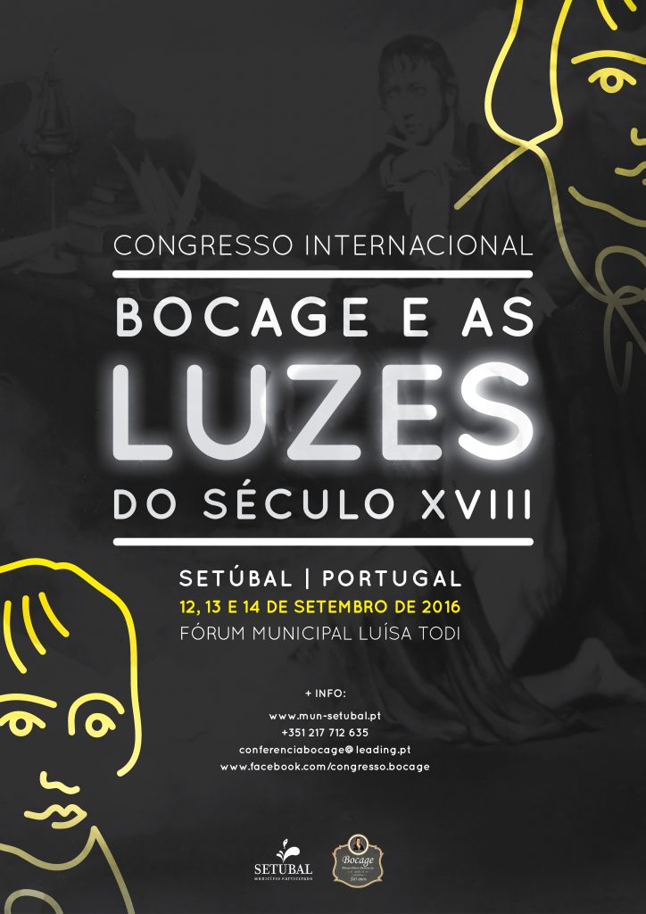 Cartaz do Congresso Internacional Bocage e as Luzes do Século XVIII