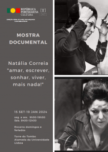 Cartaz  - Mostra Documental - Natália Correia