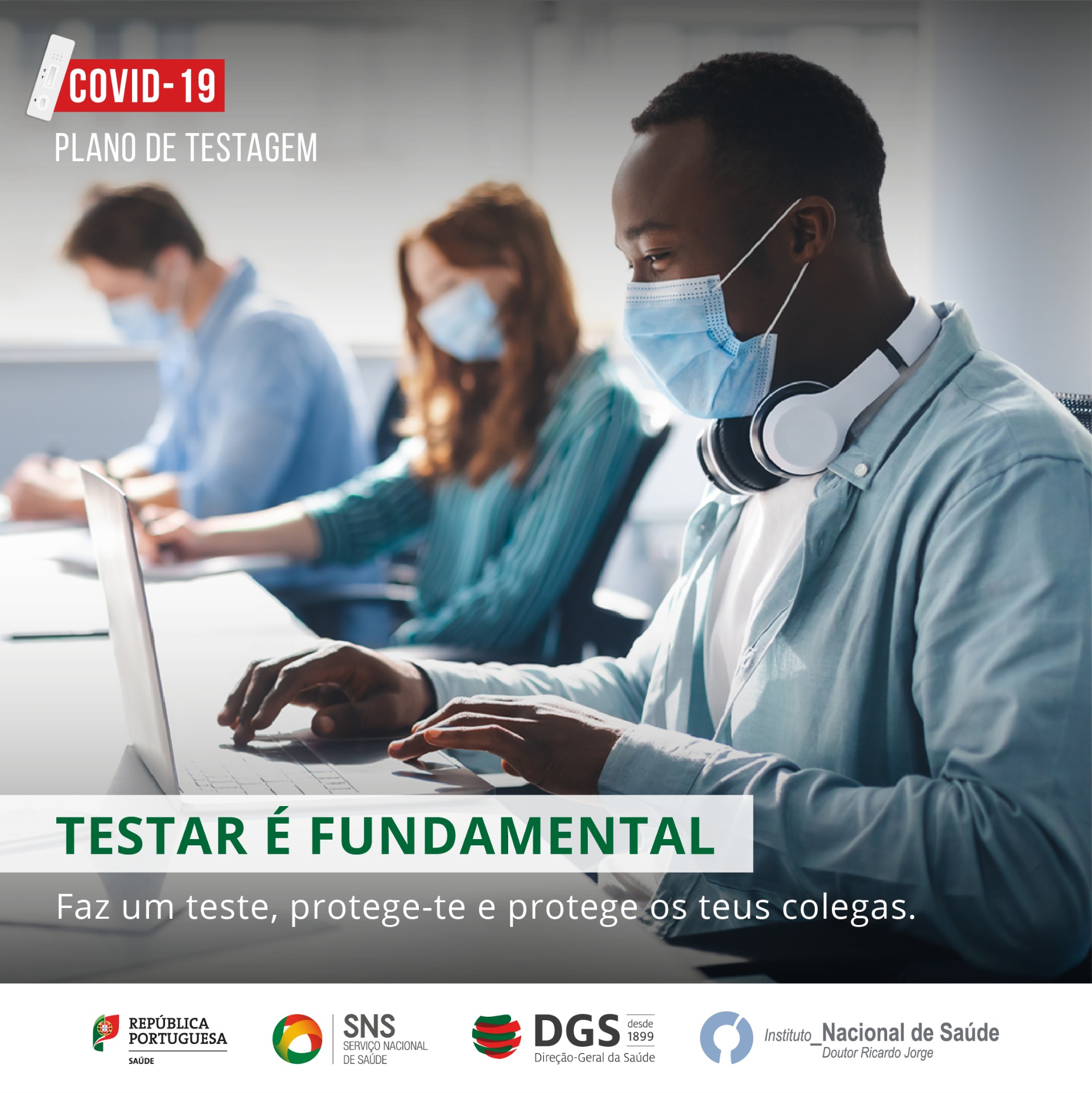 COVID19 Testar é importante DGLAB